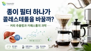종이 필터 드립커피와 프렌치프레스·에스프레소를 비교한 커피 추출법과 카페스톨 이미지